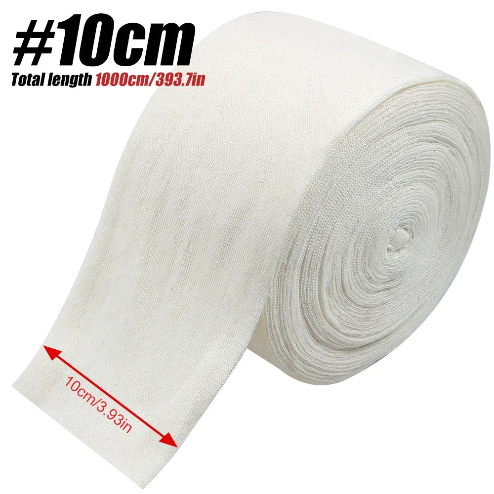 1PCS Cotton Tubular Stockinette Gauze Roll Tubular Arm Stocking Elastic Leg Stockinette Tubing Compression Tube Sleeve Bandage