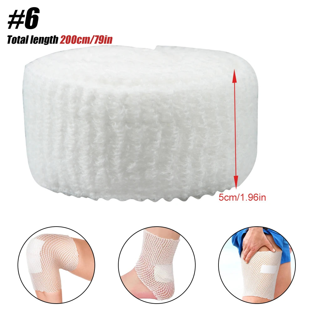 1 Roll Fix Net Tubular Bandage Elastic Net Dressing Breathable Tubular Gauze Stretch Bandage for Wrist Forearm Elbow Wound