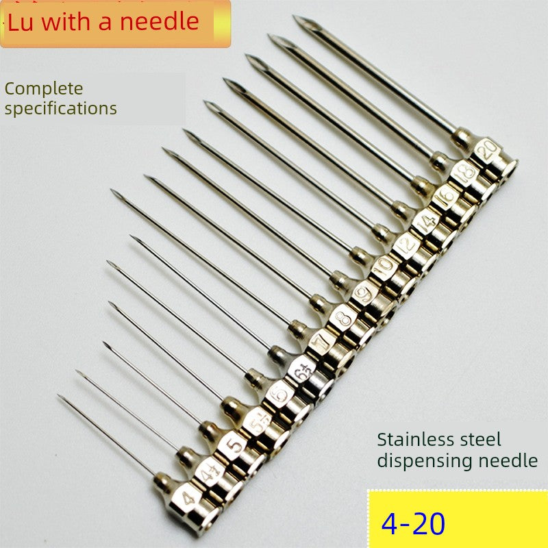 Hot Syringe Stainless Steel Needle Veterinary Needles 4#6#7#8#9#10#12#16 No. 20 Dispensing Needle