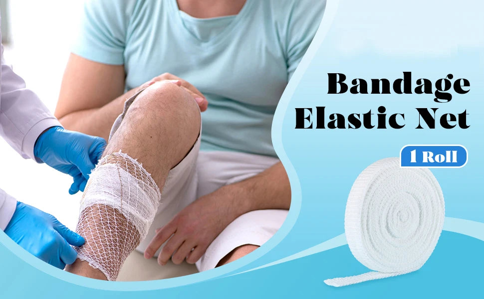 1 Roll Fix Net Tubular Bandage Elastic Net Dressing Breathable Tubular Gauze Stretch Bandage for Wrist Forearm Elbow Wound