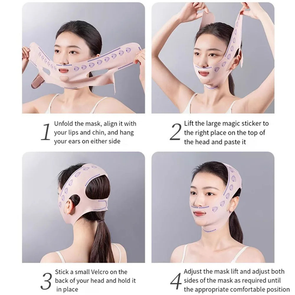 1PC Face Chin Slimming Bandage V Shaper Line Lifting Mask Face Lifting Anti Wrinkle Strap Band Sleeping Mask Beauty Health Tool