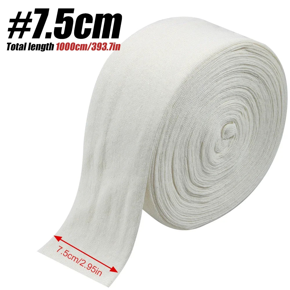 1PCS Cotton Tubular Stockinette Gauze Roll Tubular Arm Stocking Elastic Leg Stockinette Tubing Compression Tube Sleeve Bandage