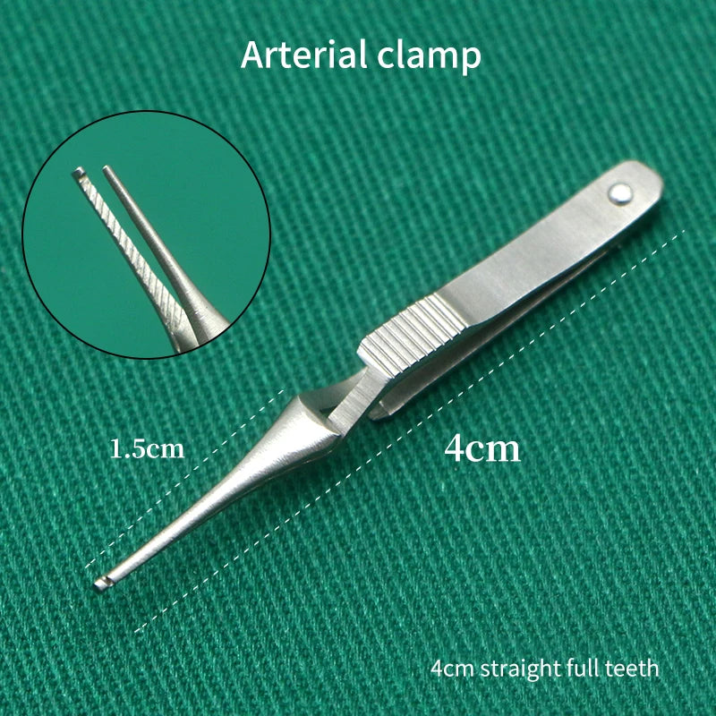 Surgical Experiment Medical Micro Arterial Clamp Venous Clamp Hemostatic Forceps