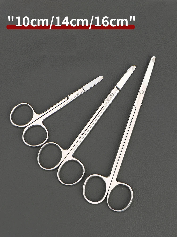 Stainless Steel Remove Suture Scissors Nurse Scissors Stitch Scissors Medical Surgical Scissors Straight/Curved 1pcs