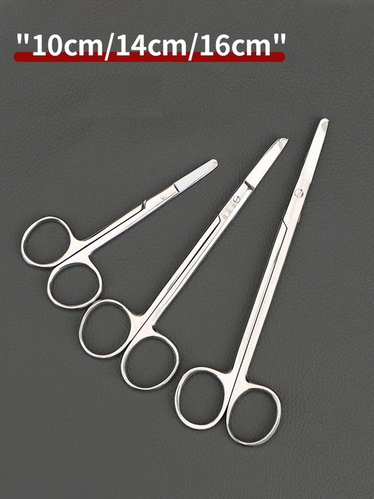 Stainless Steel Remove Suture Scissors Nurse Scissors Stitch Scissors Medical Surgical Scissors Straight/Curved 1pcs