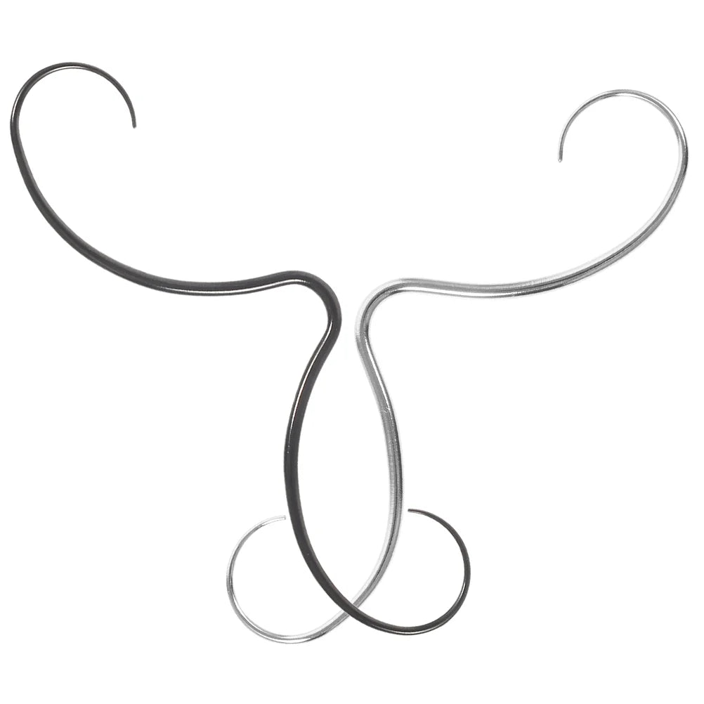 2 Pcs Mustache Nasal Septum Steel Nose Ring Rings Silver Piercing for Women Jewelry Piercings