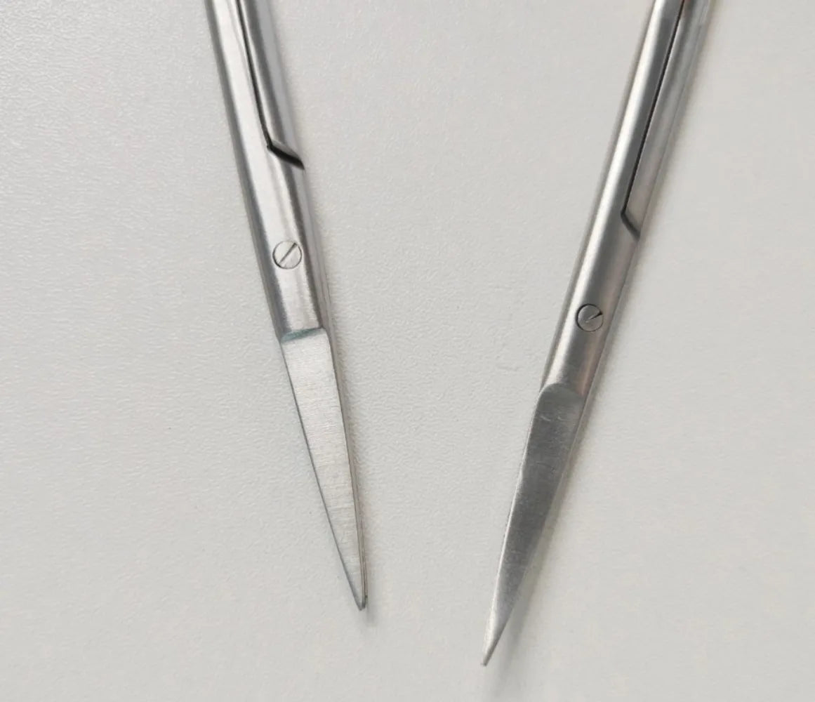 5PcDental Surgical Scissors Straight/Curved Tip11.5cm Stainless Steel Gold Plated Handle Dentistry Lab Medical Orthodontic Tools