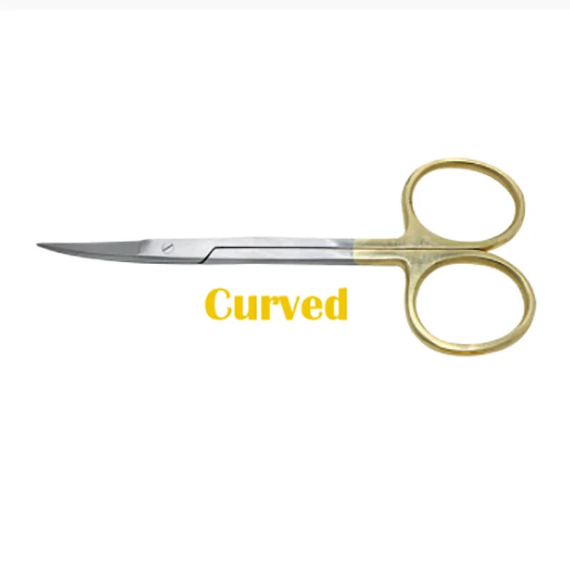 Gold Dentist Hemostatic Forceps Stainless Steel Fishing Forceps Medical Dental Surgical Scissors Straight/curved