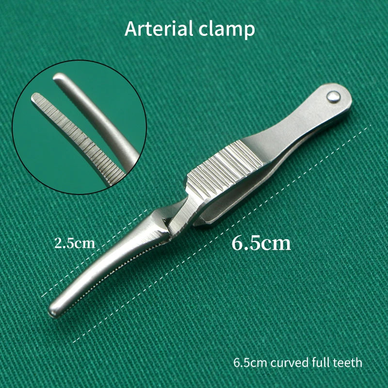 Surgical Experiment Medical Micro Arterial Clamp Venous Clamp Hemostatic Forceps