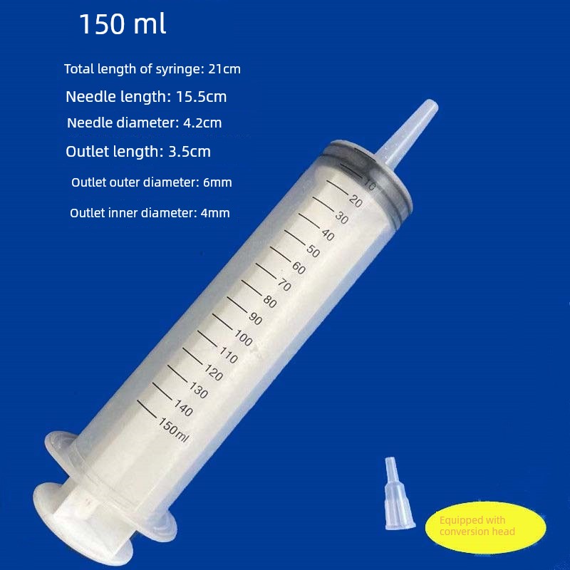 Syringe Large Large Capacity Feeder Injection Injector Plastic Syringe Stomach Tube Enema Nasal Feeding Flow Food Booster