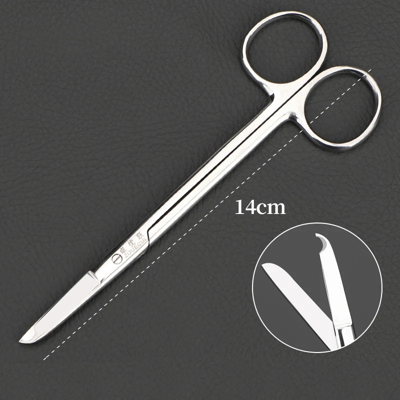 Stainless Steel Remove Suture Scissors Nurse Scissors Stitch Scissors Medical Surgical Scissors Straight/Curved 1pcs