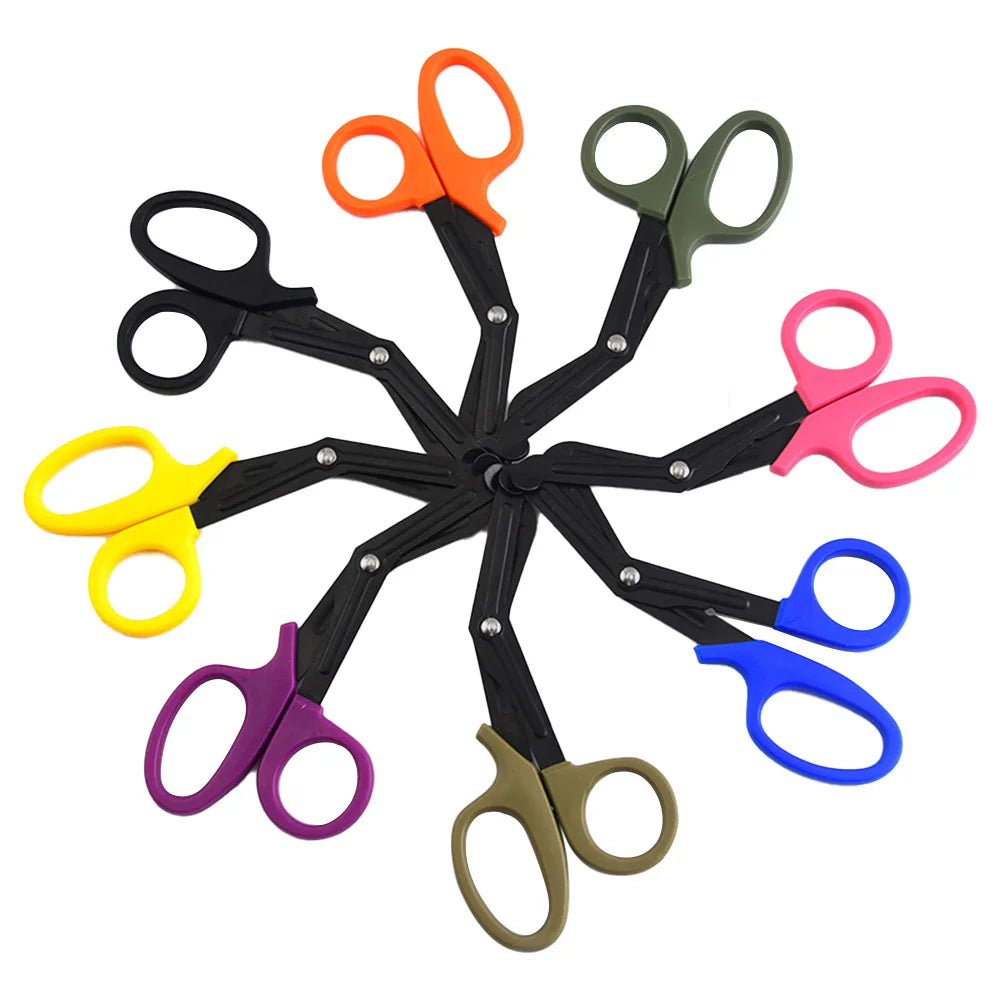 Outdoor Survive Paramedic Medical Rescue Scissor Trauma Gauze IFAK Emergency First Aid Shear Nurse Utility Camp Hike Home Tijera