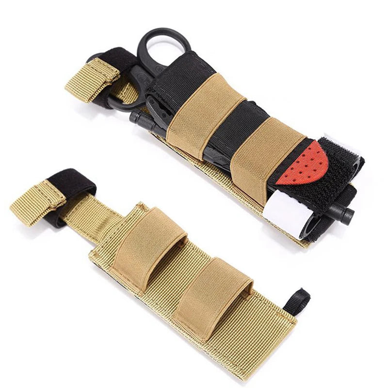 Tactical Medical Kit Molle Tourniquet Pouch with Tourniquet & Shears Outdoor Ifak Pouch Shears Pouch with Tourniquets Scissors