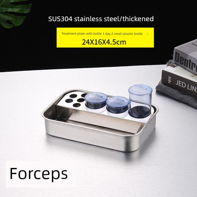 Yue Shun Xing ABS Plastic Medical Dressing Change Surgical Tray Anti-Povidone High Temperature Treatment Plate Nurse Disinfection Square Plate