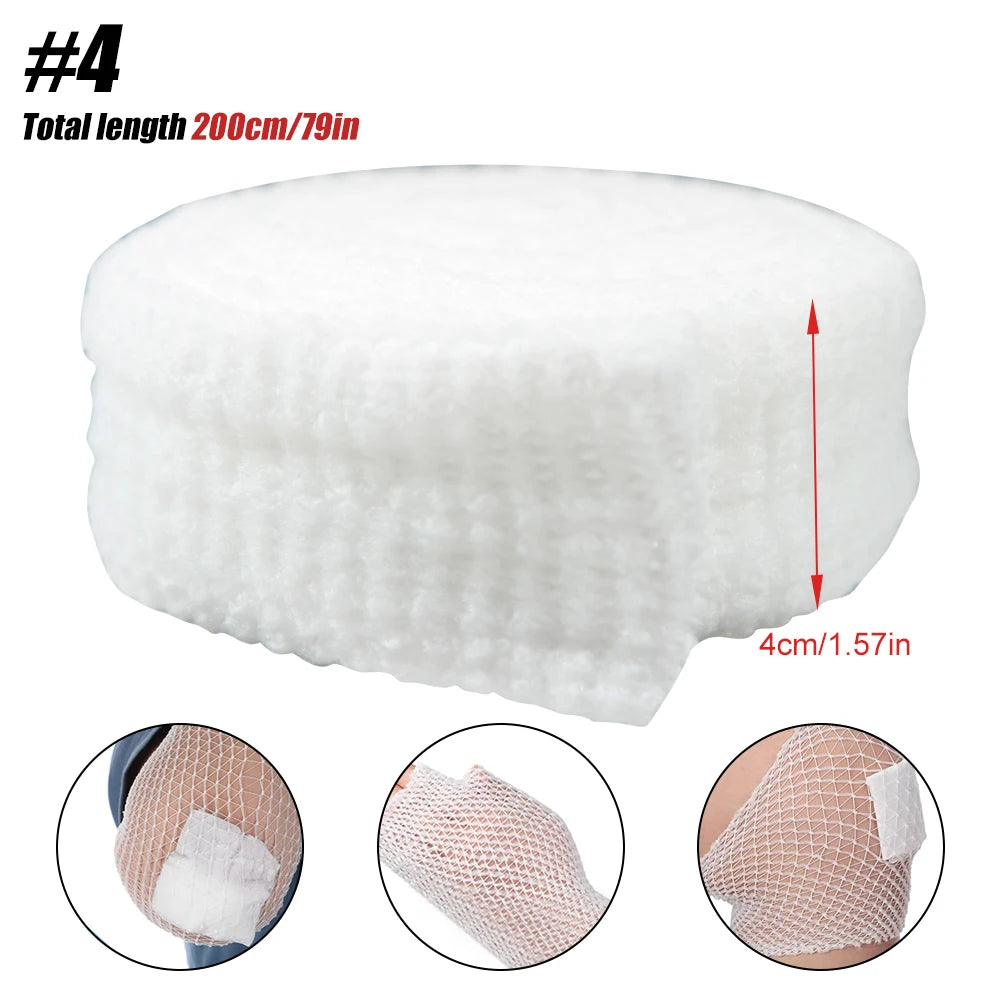 1 Roll Fix Net Tubular Bandage Elastic Net Dressing Breathable Tubular Gauze Stretch Bandage for Wrist Forearm Elbow Wound