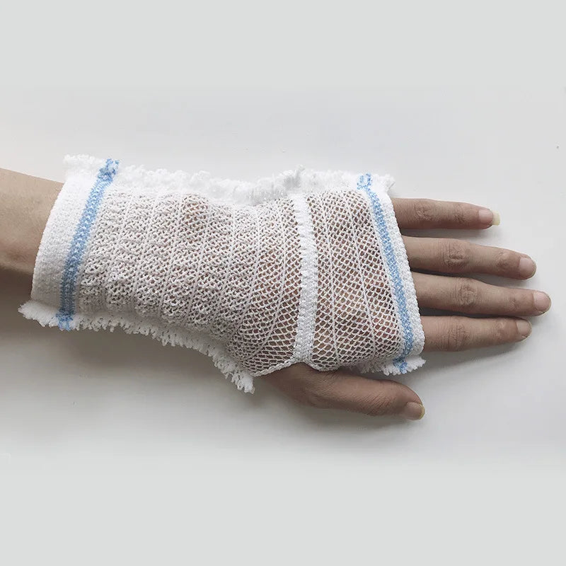 1Pc Breathable Medical Elastic Bandage PICC Mesh Nursing Protective Sleeve Cannulate Venous Indwelling Needle Fixation Sheath