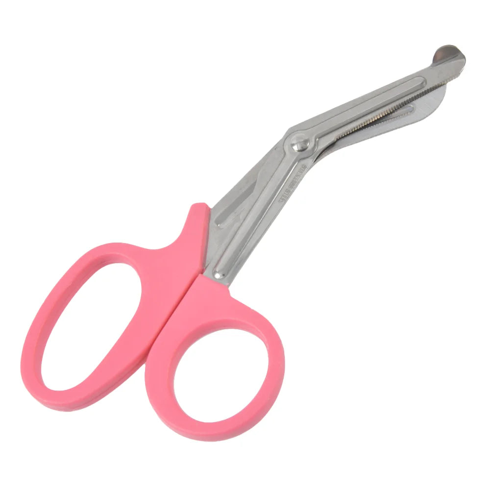 Stainless Steel Angled Head 15-19cm Medical Bandage Stainless Steel Serrated Scissors Outdoor Paramedic Bandage Scissors