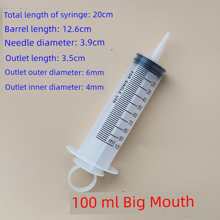 Large Mouth Large Capacity Syringe Syringe Syringe Flusher Feeder Nasal Feeding Enema Perfusion Liquid Food Booster 20