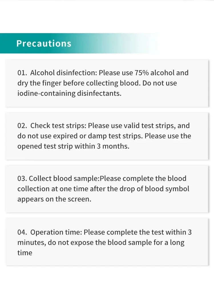 bioland G-425-3 Blood Glucose Meter with Test Strips Diabetes Glucometer Blood Sugar Monitor for Diabetic Medical Diabetes Test