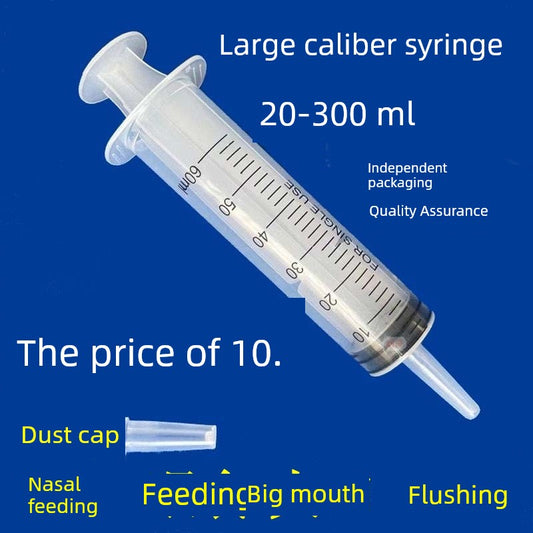 Syringe Large Large Capacity Feeder Injection Injector Plastic Syringe Stomach Tube Enema Nasal Feeding Flow Food Booster