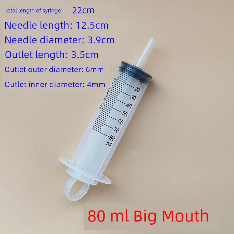 Large Mouth Large Capacity Syringe Syringe Syringe Flusher Feeder Nasal Feeding Enema Perfusion Liquid Food Booster 20