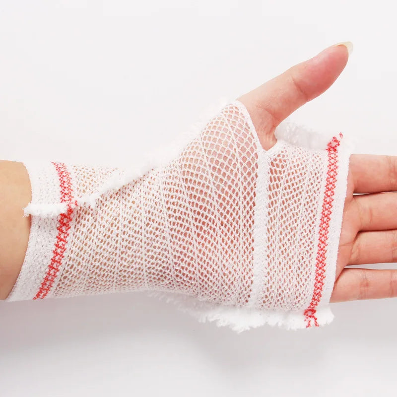 1Pc Breathable Medical Elastic Bandage PICC Mesh Nursing Protective Sleeve Cannulate Venous Indwelling Needle Fixation Sheath