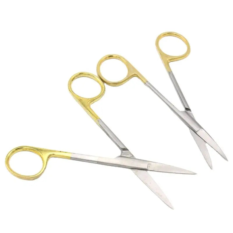 Stainless Steel Surgical Scissors Straight Curved Tip Head Forceps Medical Tools for Dental Clinic
