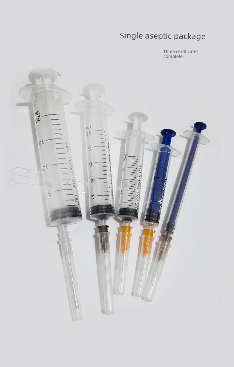 Independent Sterile Packaging Plastic Syringe Syringe Beauty Sub-Packaging Liquid Syringe Ink Sausage Feeding Feeder