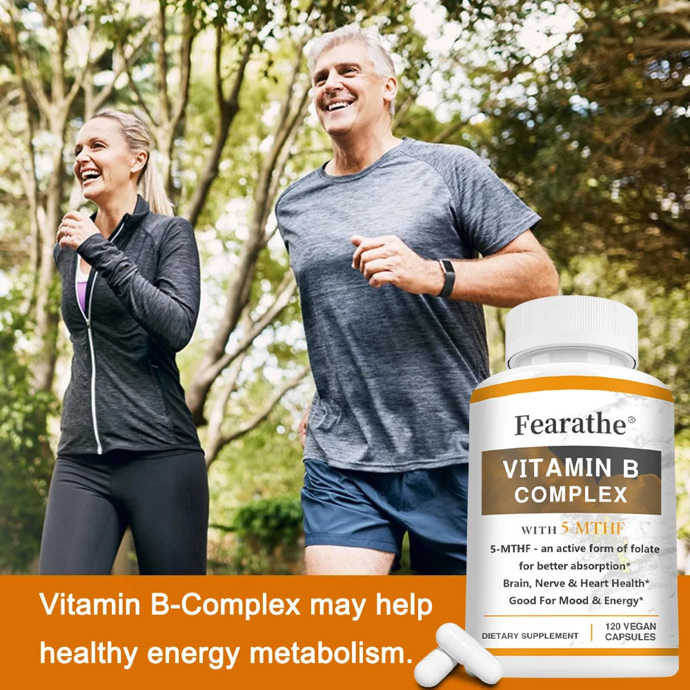 Vitamin B Complex - Maximum Absorption - Cellular Energy Production, Maintaining Overall Energy Levels