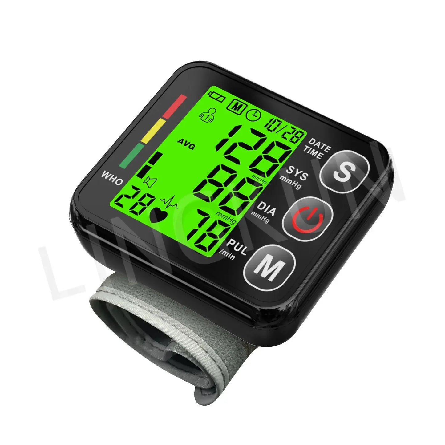 Electronic Bp Monitors High Accurate BP Monitors English Voice Wrist Blood Pressure Monitor Tonometer Digital Sphygmomanometer