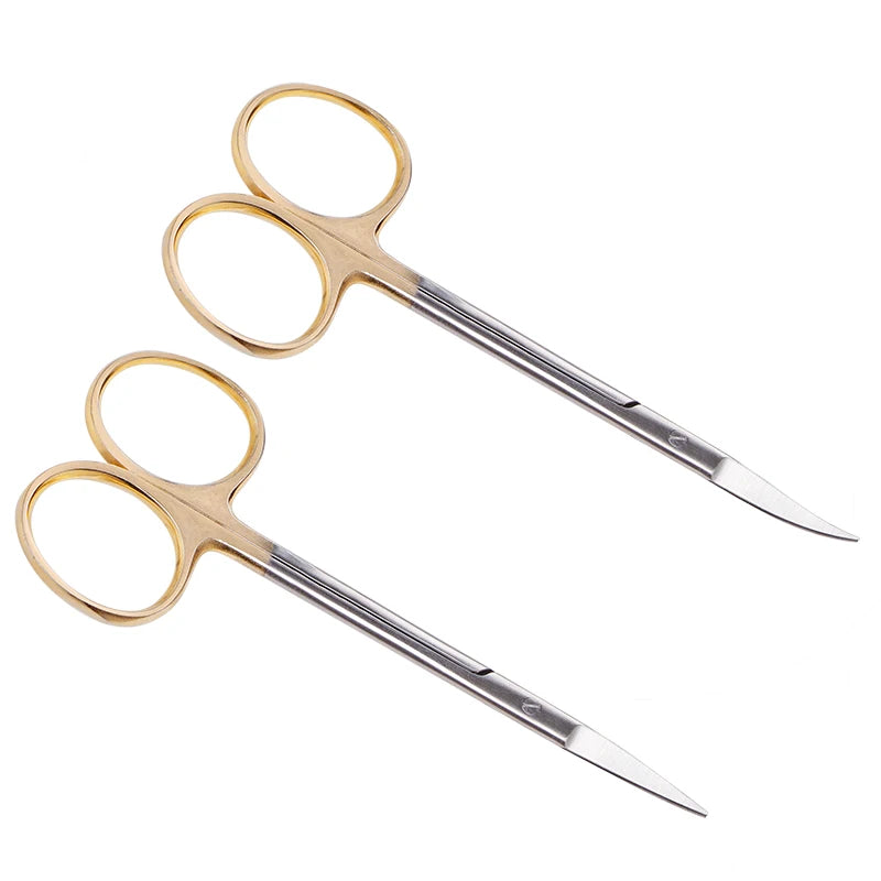 Stainless Steel Medical Dental Surgical Scissors Straight Curved Tip Hemostatic Forceps Ophthalmic Scissors Orthodontic Tools