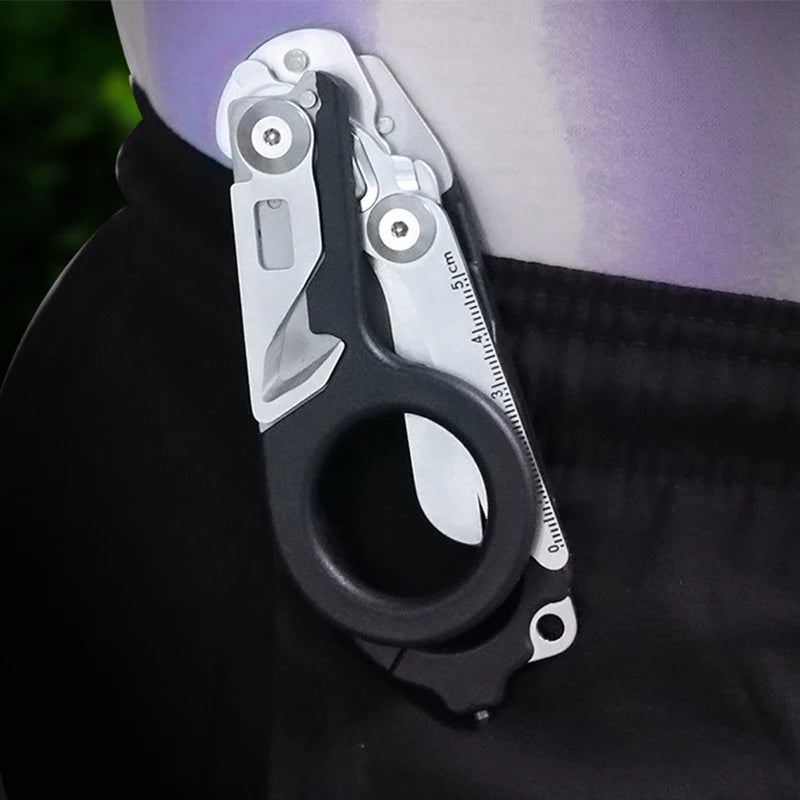 Emergency Medical Trauma Scissors Outdoor Camping Rescue Scissors Stainless Steel Multifunctional Folding Tactical Scissors