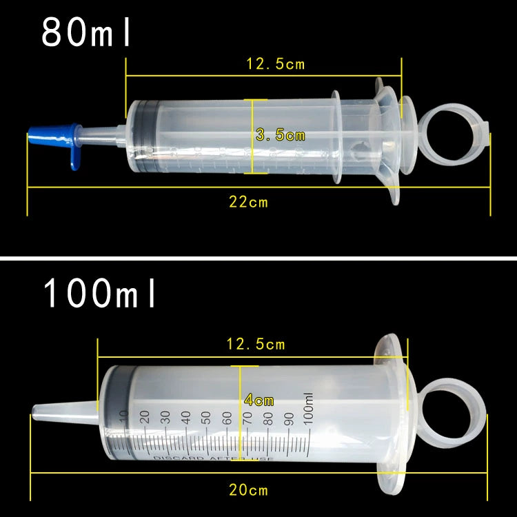 500\20ml Large Large Capacity Plastic Syringe Pump Oil Syringe Feeding Sausage Glue Irrigator