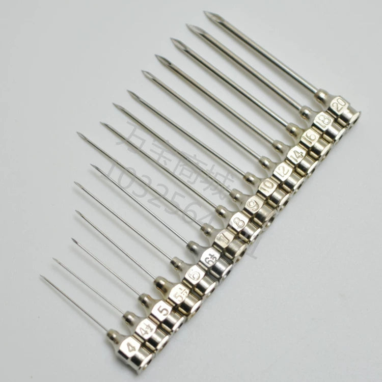 Hot Syringe Stainless Steel Needle Veterinary Needles 4#6#7#8#9#10#12#16 No. 20 Dispensing Needle