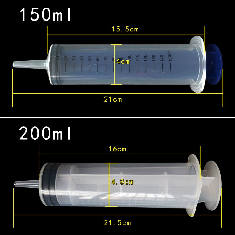 500\20ml Large Large Capacity Plastic Syringe Pump Oil Syringe Feeding Sausage Glue Irrigator