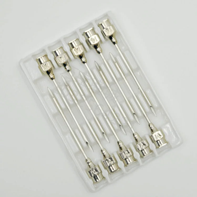 Hot Syringe Stainless Steel Needle Veterinary Needles 4#6#7#8#9#10#12#16 No. 20 Dispensing Needle
