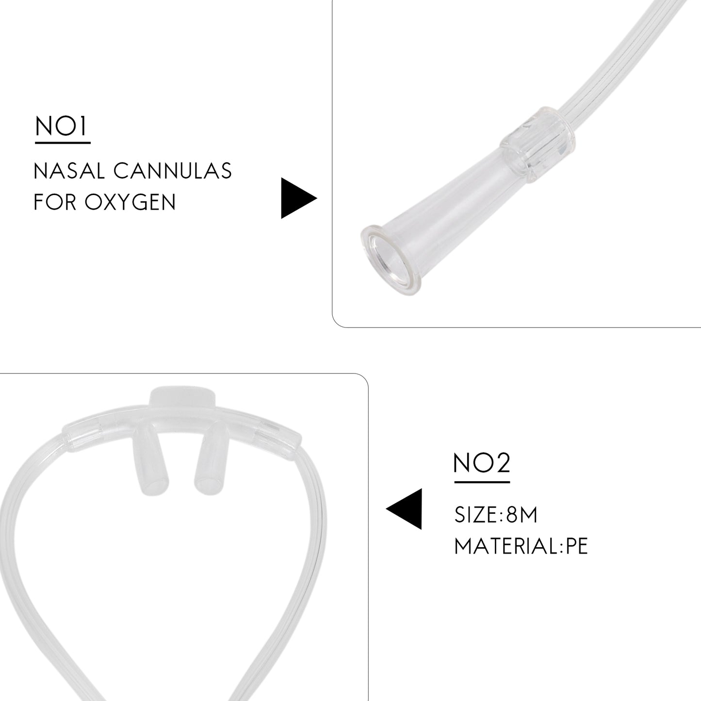 Hot sale 8M Soft Nasal Oxygen Tube Nasal Oxygen Cannula Nasal Tube Suitable for Oxygen Generator