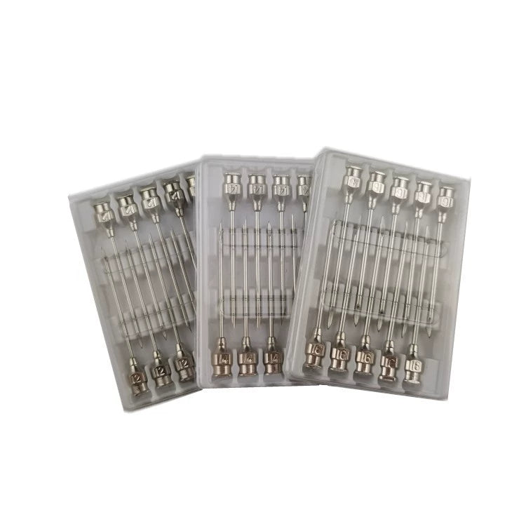 Veterinary Needles Metal Stainless Steel Syringe Needle Pig, Cattle, Sheep, Chicken, Duck and Dog Vaccine Syringe Tip Bevel Needle