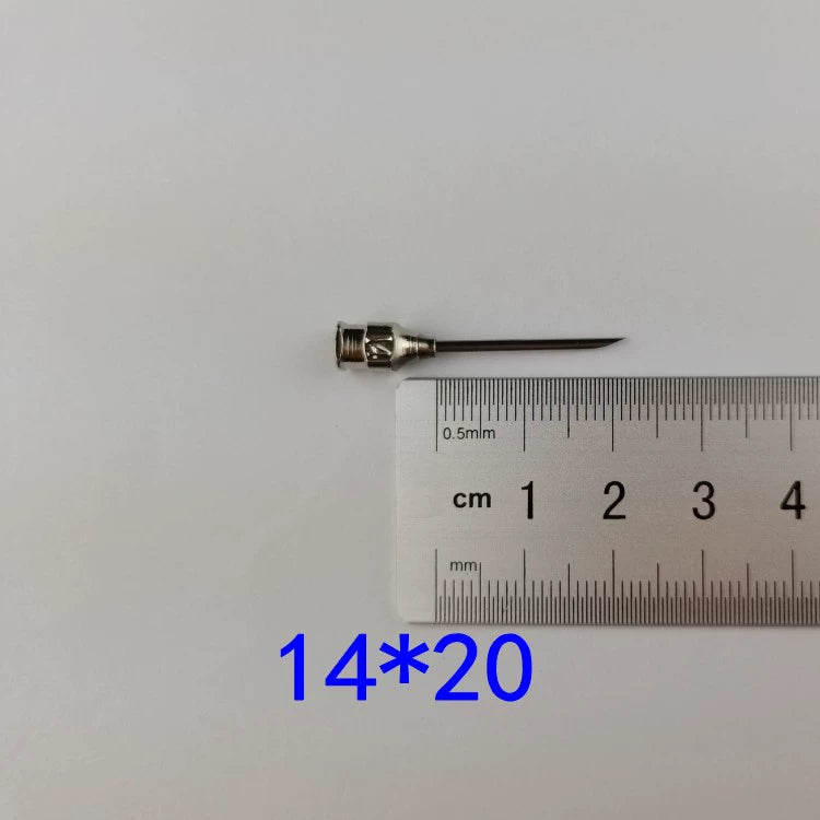 Veterinary Needles Metal Stainless Steel Syringe Needle Pig, Cattle, Sheep, Chicken, Duck and Dog Vaccine Syringe Tip Bevel Needle