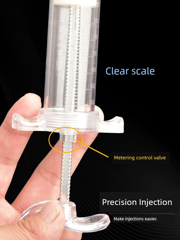 Veterinary Pig, Cattle and Sheep Copper Head Syringe PVC Steel Syringe