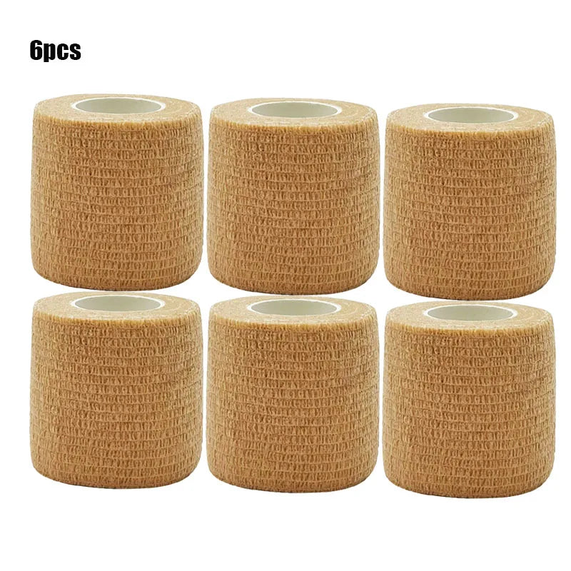 1/3/6/20PCS Sports Self Adhesive Red Elastic Bandages Anti-slip Athletic Nonwoven Waterproof Elastic  Wrist Ankle Bandages