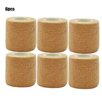 1/3/6/20PCS Sports Self Adhesive Red Elastic Bandages Anti-slip Athletic Nonwoven Waterproof Elastic  Wrist Ankle Bandages