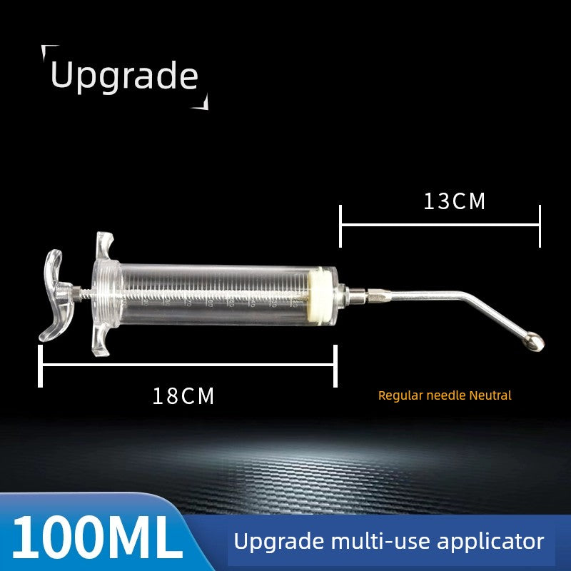 Veterinary Pig, Cattle and Sheep Copper Head Syringe PVC Steel Syringe
