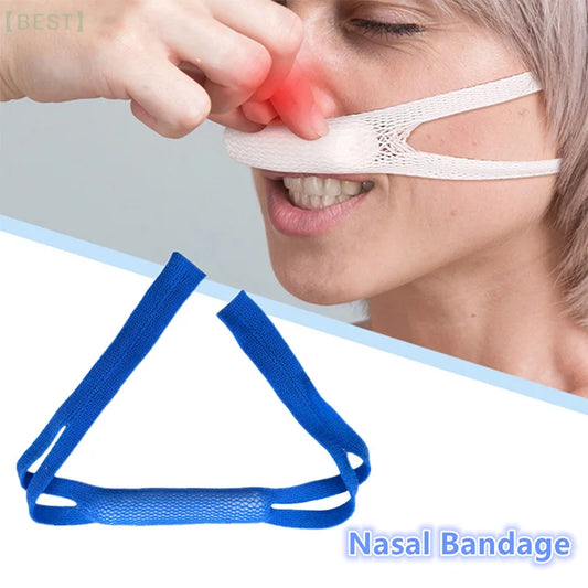 Blue Elastic Nose Bandage External Nasal Bandage Dressing Holder With High Absorption Capacity Stretchable For Nose