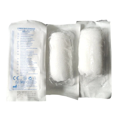 6Pcs Clotting Gauze Bleeding Hemmorhage Control Dressing Bandage PBT Wound Dressing Pad for Public Access Hemostatic