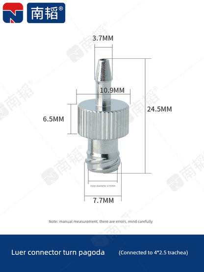 Nantao Laboratory Hose Adapter Syringe Pagoda