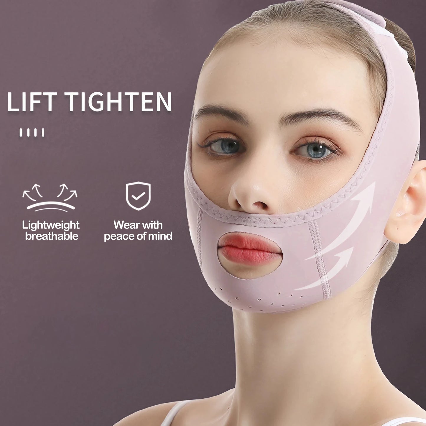 V-Line Face Lifting Tapes Double Chin Remover Reusable Ice Silk Face Lift Mask Facial Slimming Bandage Skin Care Beauty Tool
