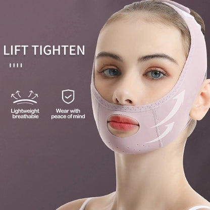 V-Line Face Lifting Tapes Double Chin Remover Reusable Ice Silk Face Lift Mask Facial Slimming Bandage Skin Care Beauty Tool