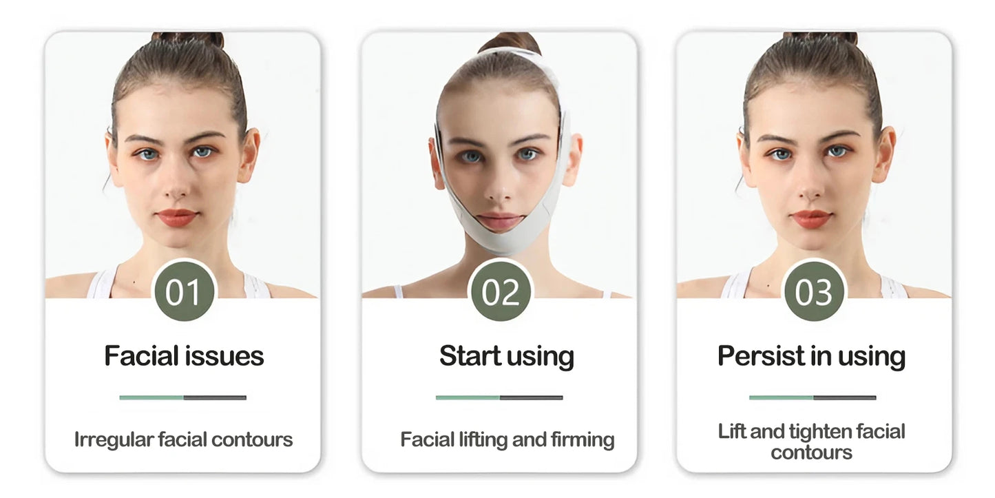 V-Line Face Lifting Tapes Double Chin Remover Reusable Ice Silk Face Lift Mask Facial Slimming Bandage Skin Care Beauty Tool