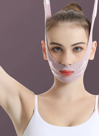 V-Line Face Lifting Tapes Double Chin Remover Reusable Ice Silk Face Lift Mask Facial Slimming Bandage Skin Care Beauty Tool